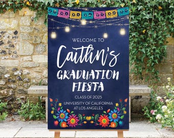Fiesta Graduation Welcome Sign, Party Decorations, Grad Party 2026