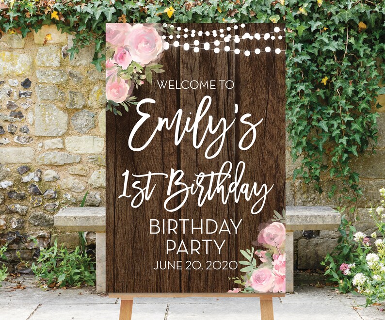 Party Supplies Giselle Horizontal Sweet 16 Birthday Welcome Sign