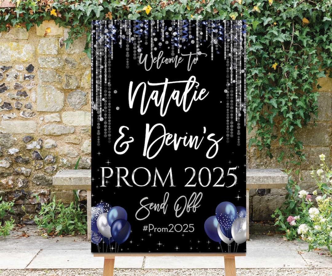 Prom Send off Party Sign, Prom Send-off Welcome Sign, Prom 2025 Sign ...