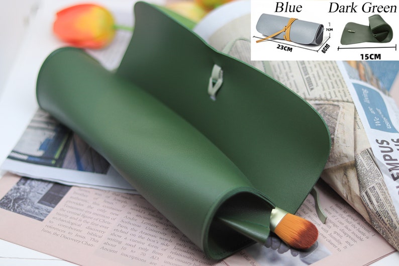 Personalized Makeup Brush Bag Roll Up, Birthday Gift Cosmetic Make up