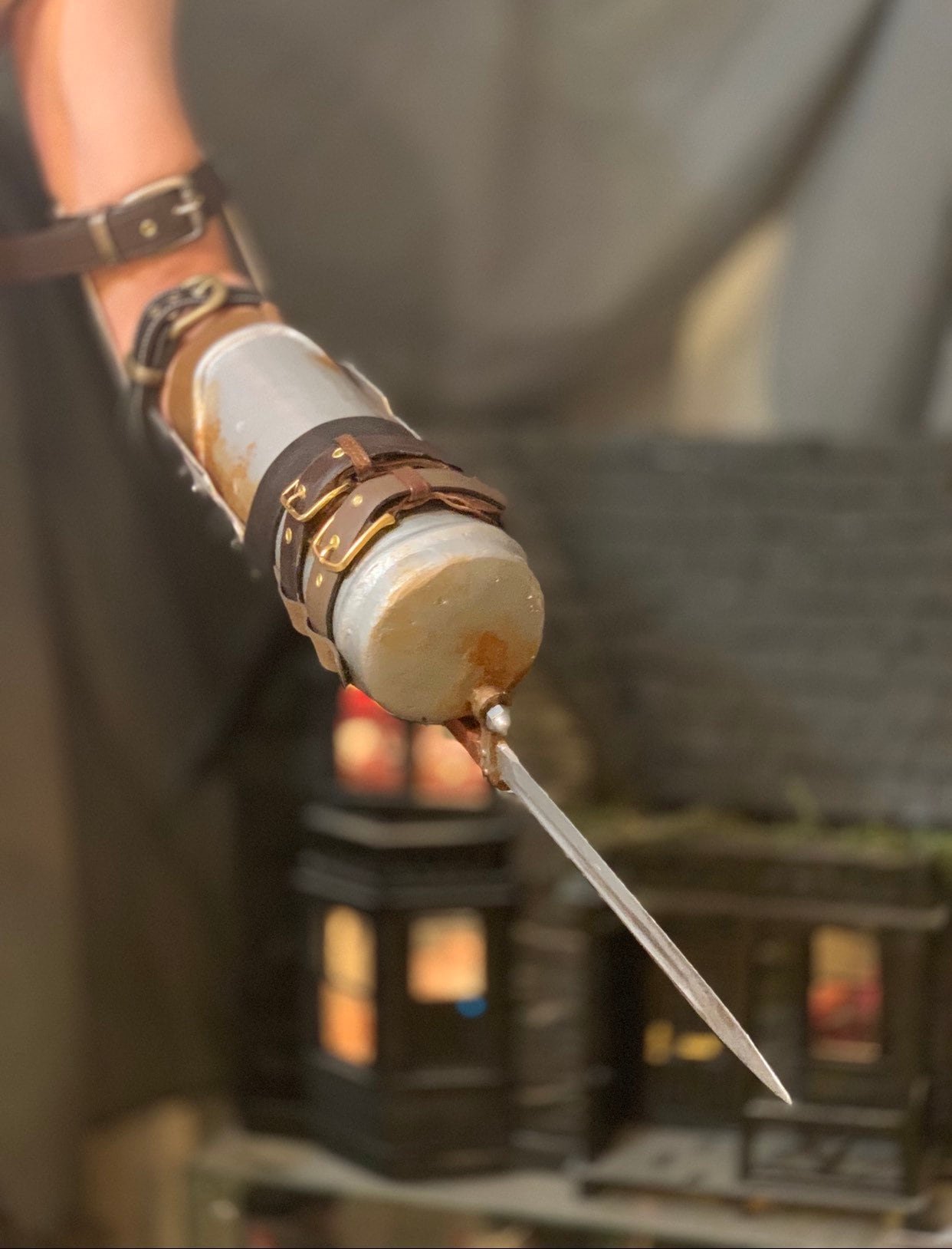腕用鎖かたびら　ステンレス製　チェーンメイル　　手甲　防犯　籠手　鉄甲 Zombie Hunter Prosthetic Arm. Merle's Weapon of Choice Convention