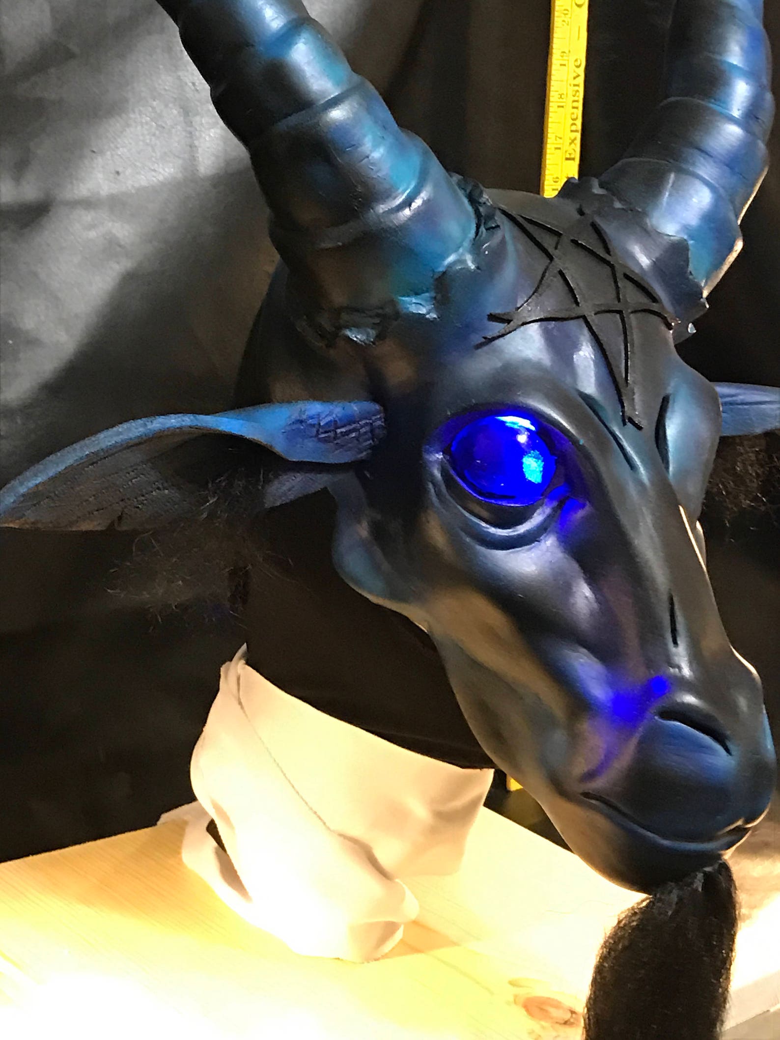Baphomet Mask W/ Light up Eyes | Etsy