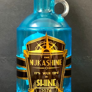 Fallout Inspired Nukashine Prop with Lighting Effects and Customizable Labels