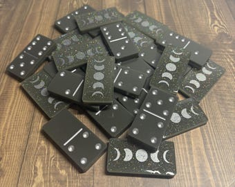 Gray and silver Moon Phase Dominoes