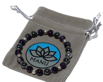 Bacchus Hematite Heavy Gravity Spheres of Spiritual World Fashion Religious Bracelet by MANU™