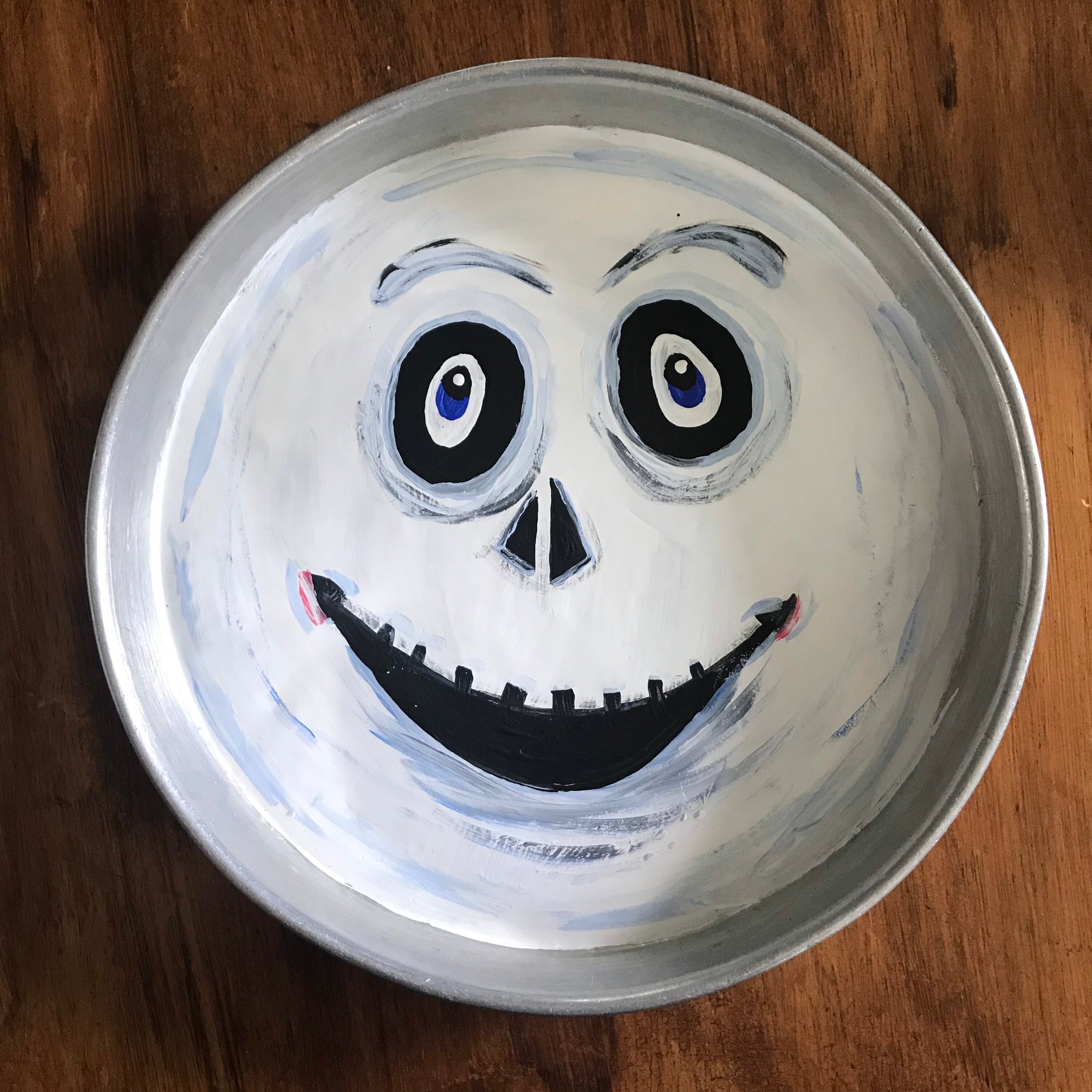 Vintage Hand Painted Pie/cake Tin Halloween Ghost Etsy UK