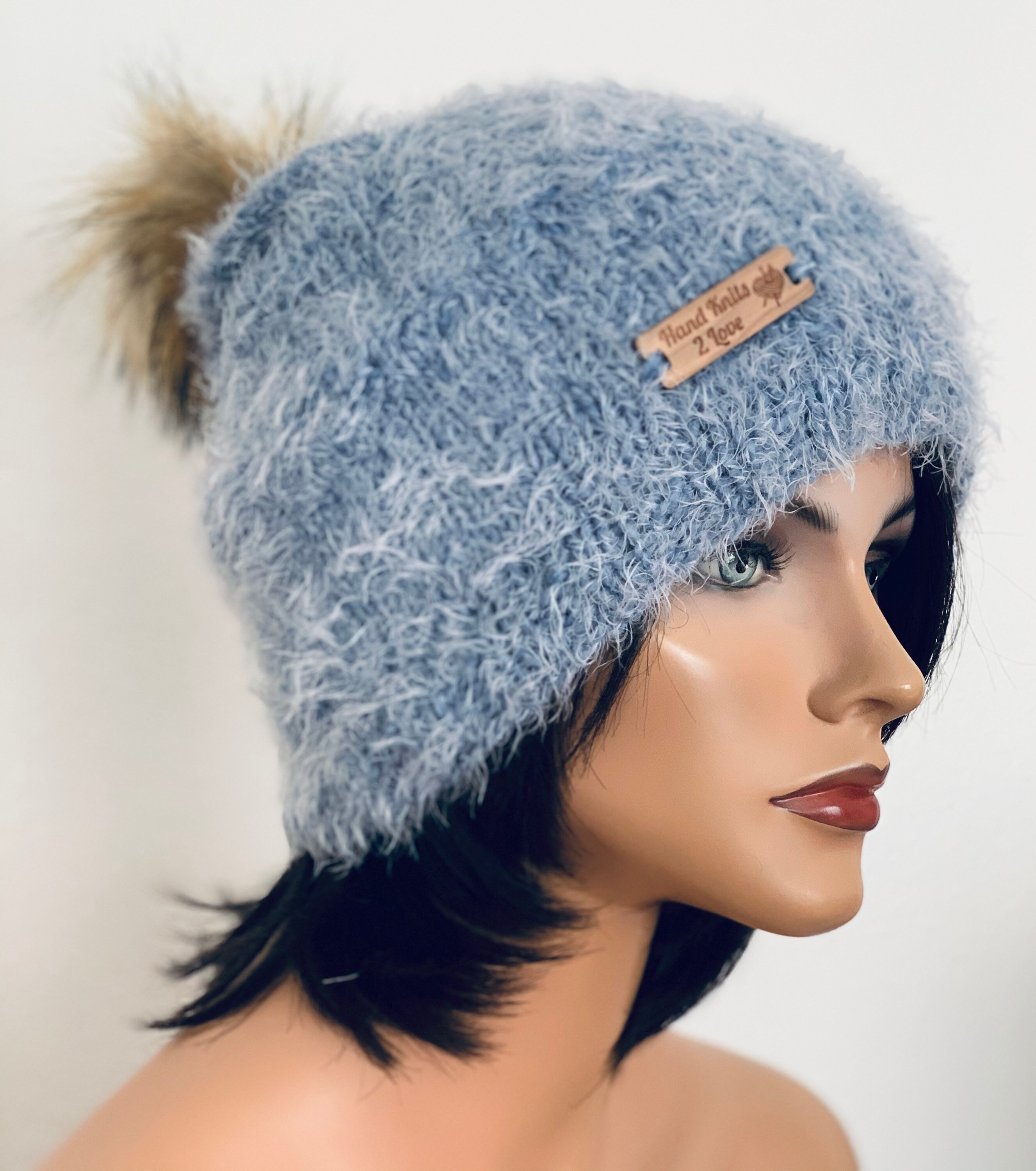 Hand Knits 2 Love Slouch Hat Designer Ultra Soft Slouchy Hat Knitting Patterns – New England main image 4