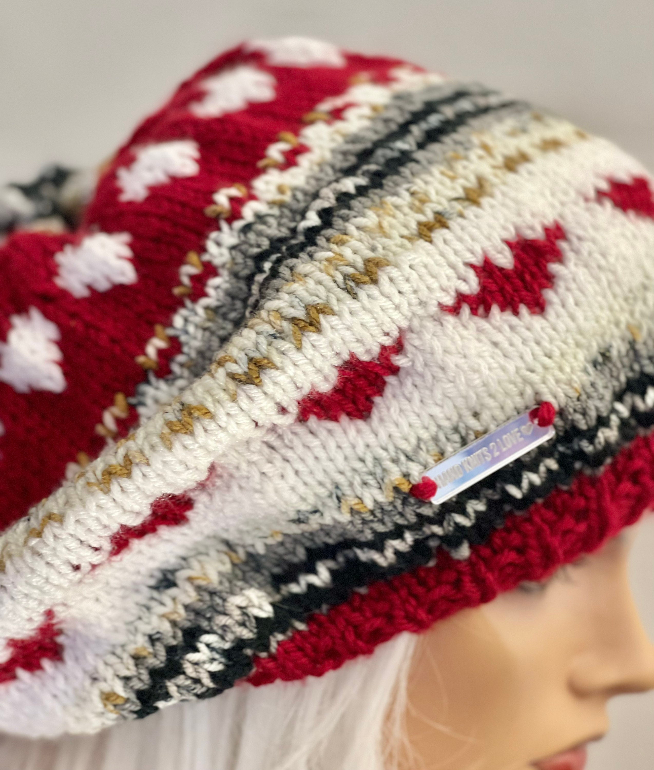 Buy Hand Knits 2 Love Slouch Beanie Cap Neck-warmer Fair  display picture 3