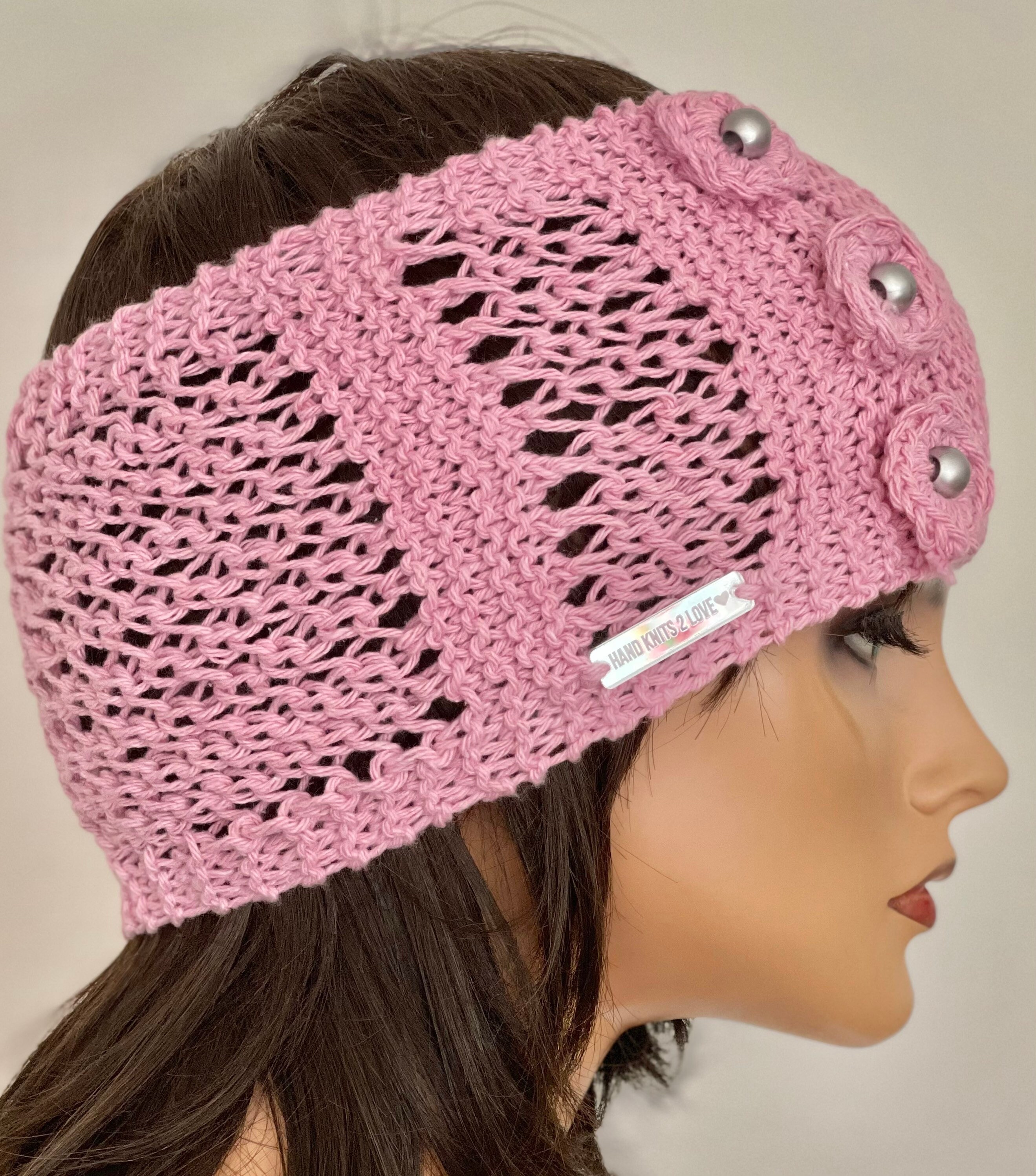 Hand Knits 2 Love Cotton Headband Headwrap Bandana Turban 