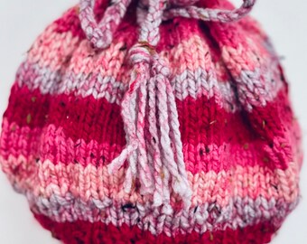 Hand Knits 2 Love Slouch Hat Beanie Cap Tassels Designer 