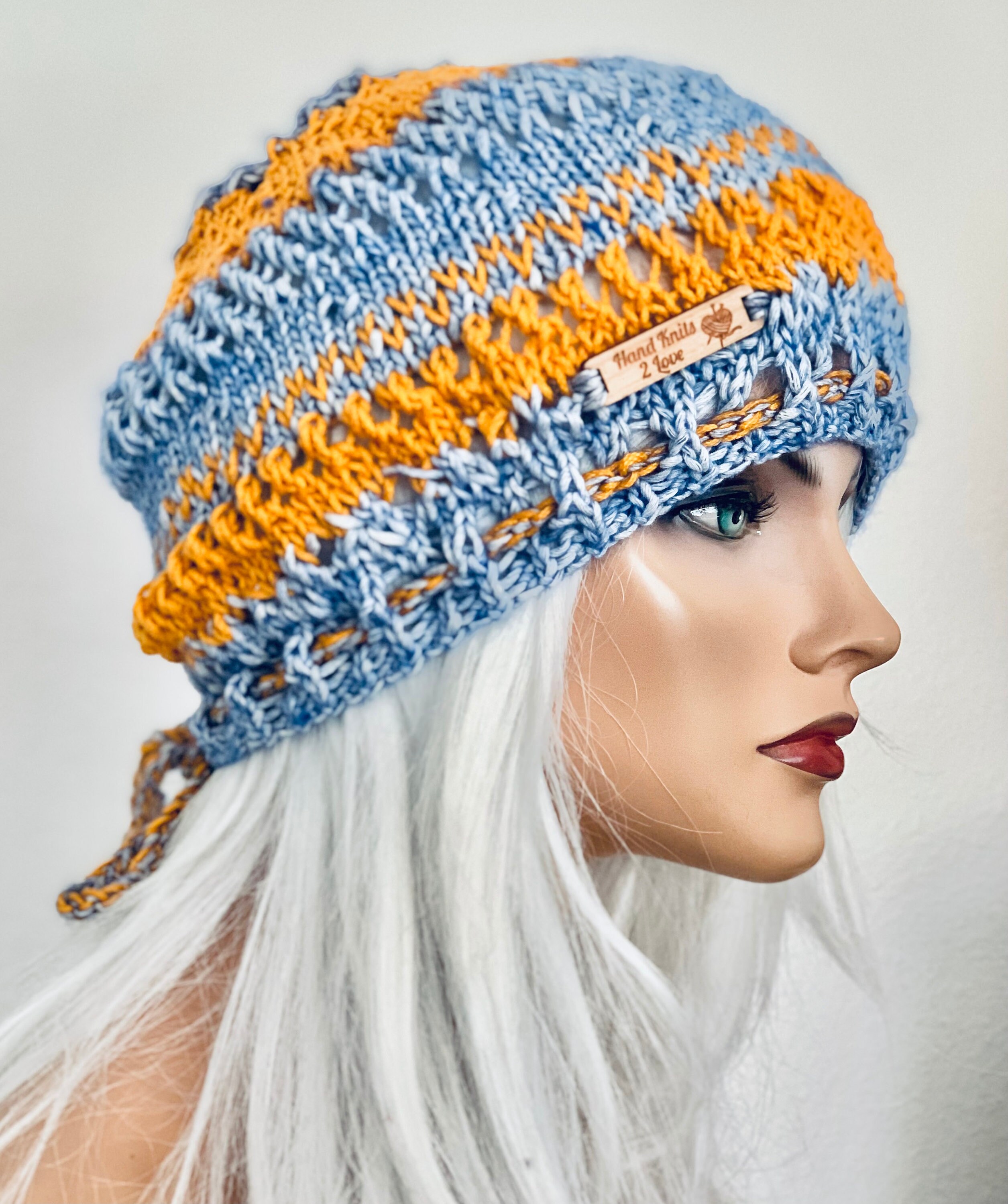帽子 solsoonerorlater Hand-knitted Border Hat sol 注文 Hand-knitted Border Hat SOL soonerorlater / HAND-KNITTED