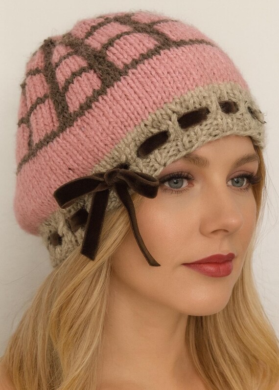 Hand Knits 2 Love Beanie Cap Hat Slouch Dedigner Fashion  display picture 3
