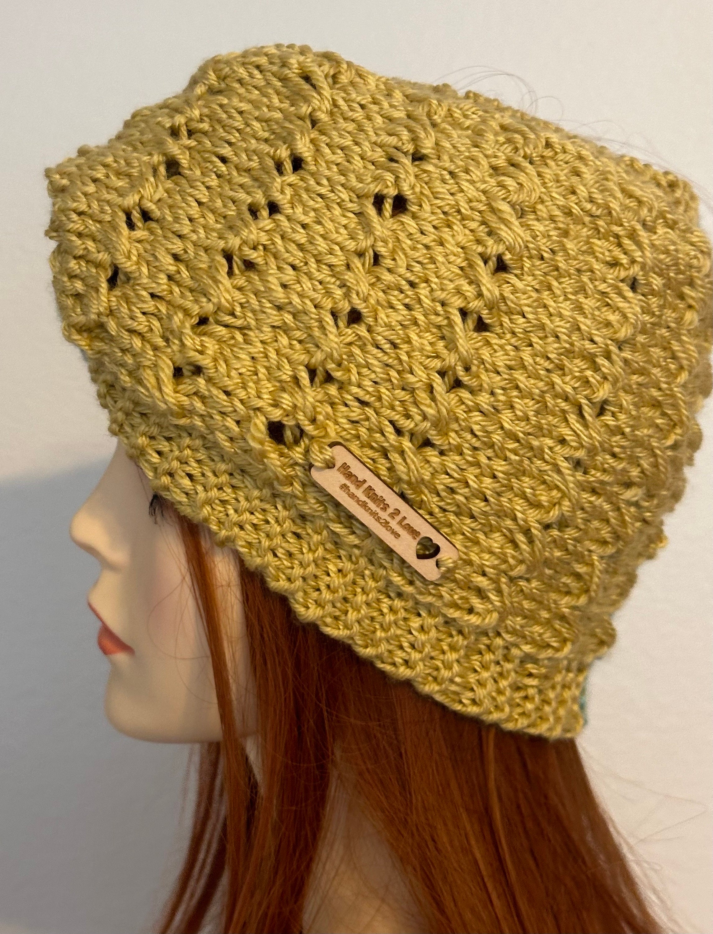 Hand Knits 2 Love Headband Bandana Headwrap Flowers Lacey  display picture 3