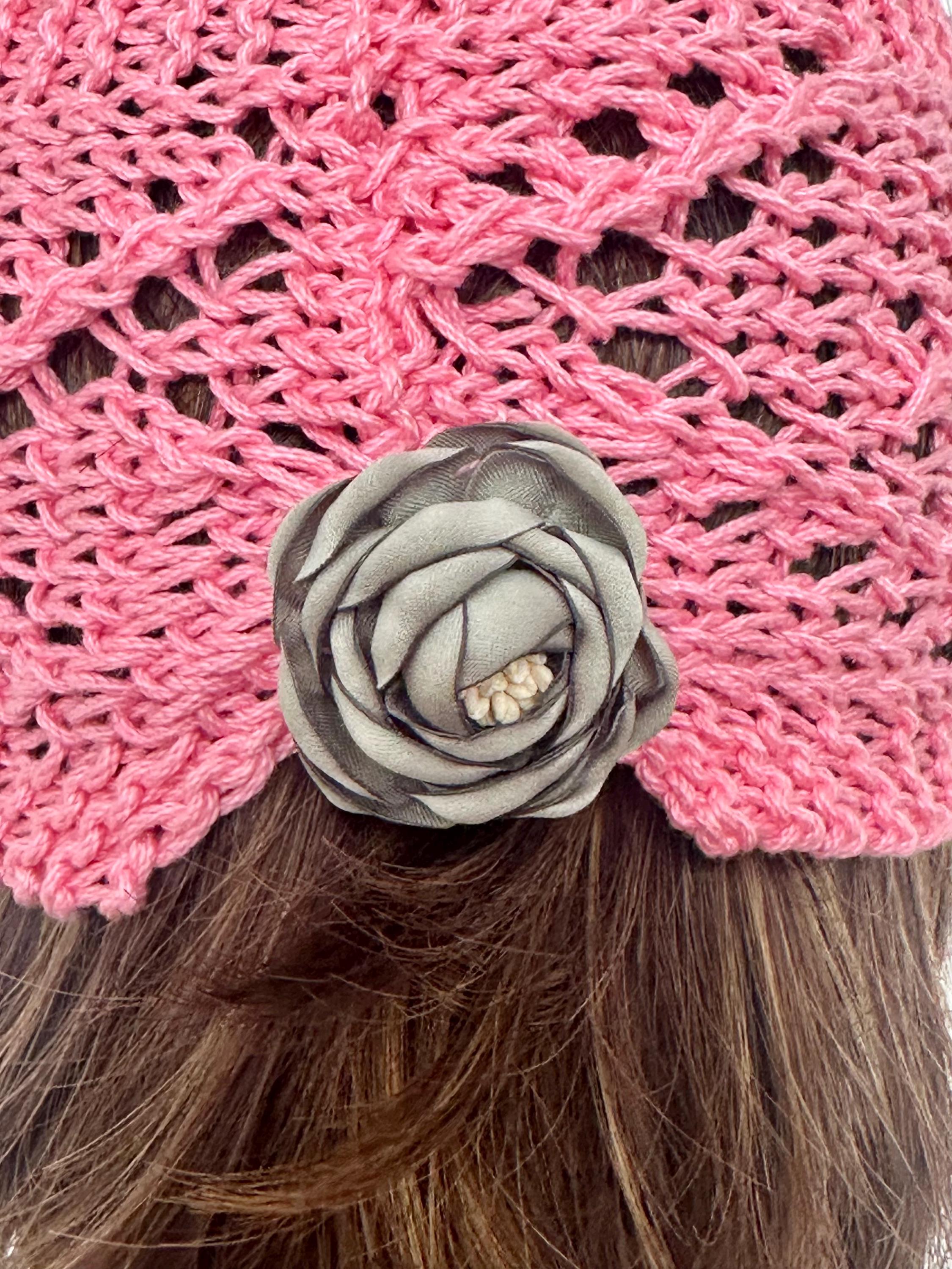Hand Knits 2 Love Bandana Headband Turban Headwrap Pink Shine Bow Designer Hip Hand Knits 2 Love Cotton Headband Headwrap Bandana Turban  main image 2