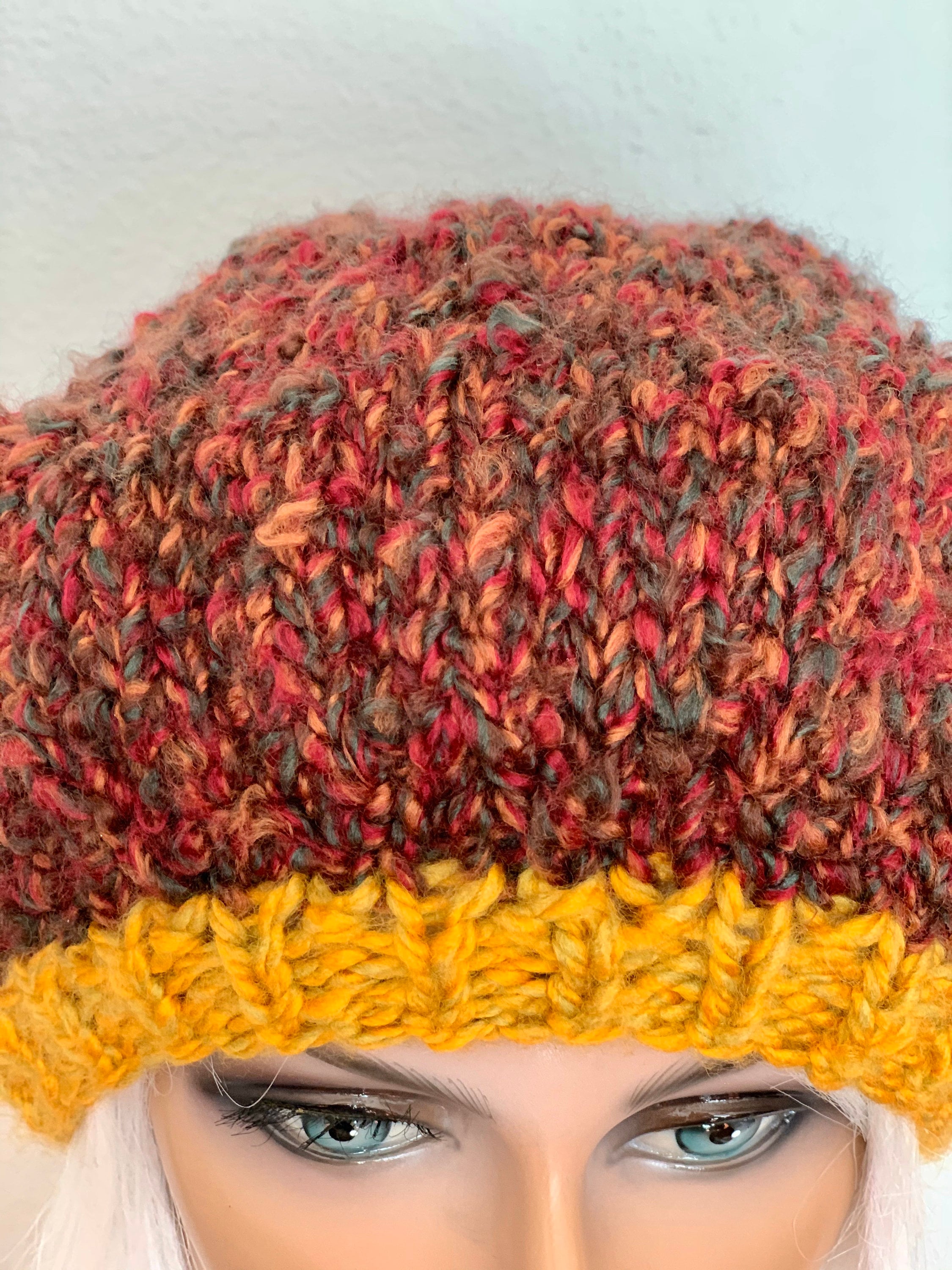 Hand Knits 2 Love Slouch Hat Beanie Beret Tam Adjustable Fit Tassel Designer Hip How to Make a Slouchy Beanie with Thick Yarn | TikTok main image 2