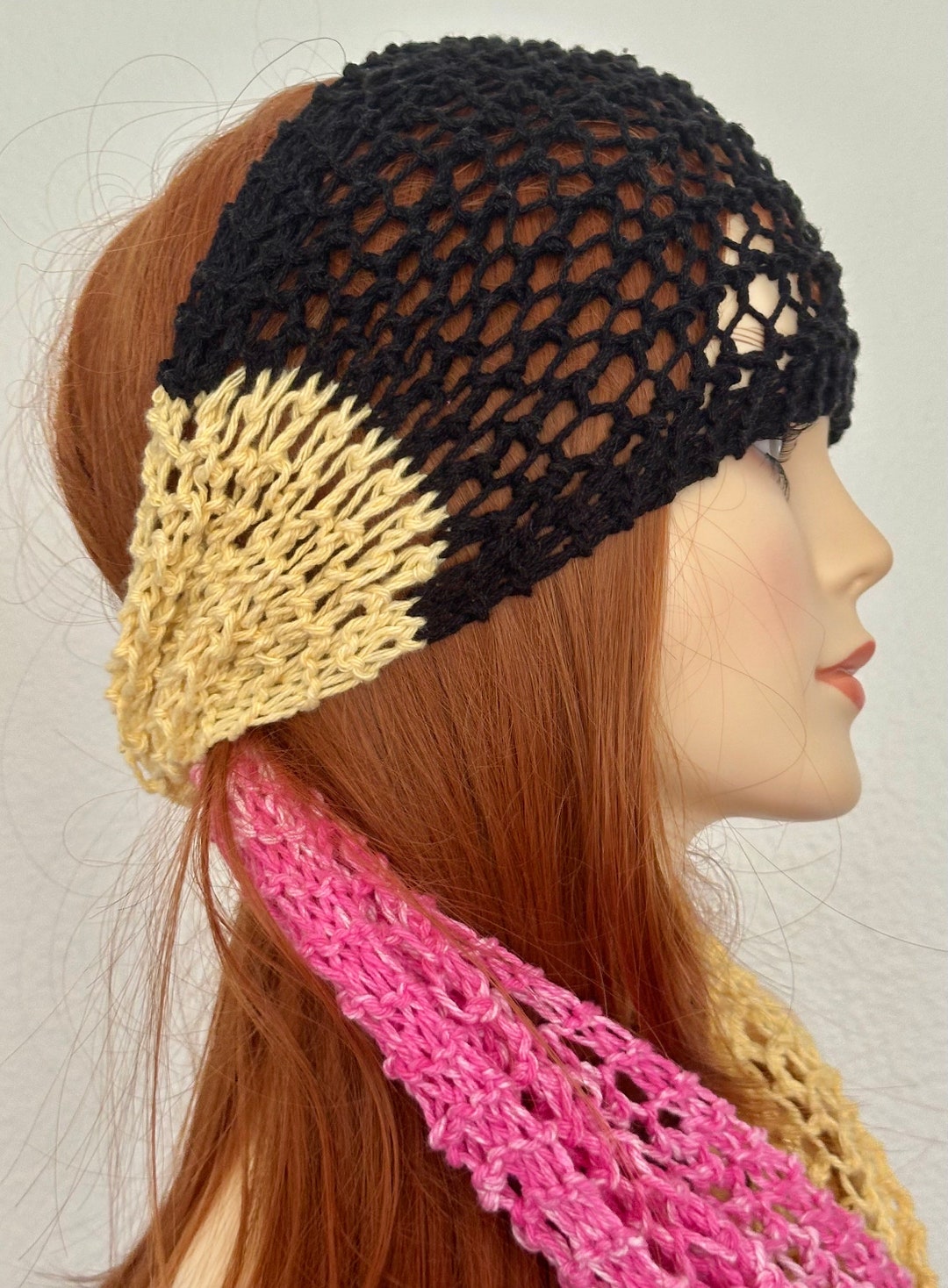 Hand Knits 2 Love Cotton Bandana Scarf Headwrap Headband  display picture 3