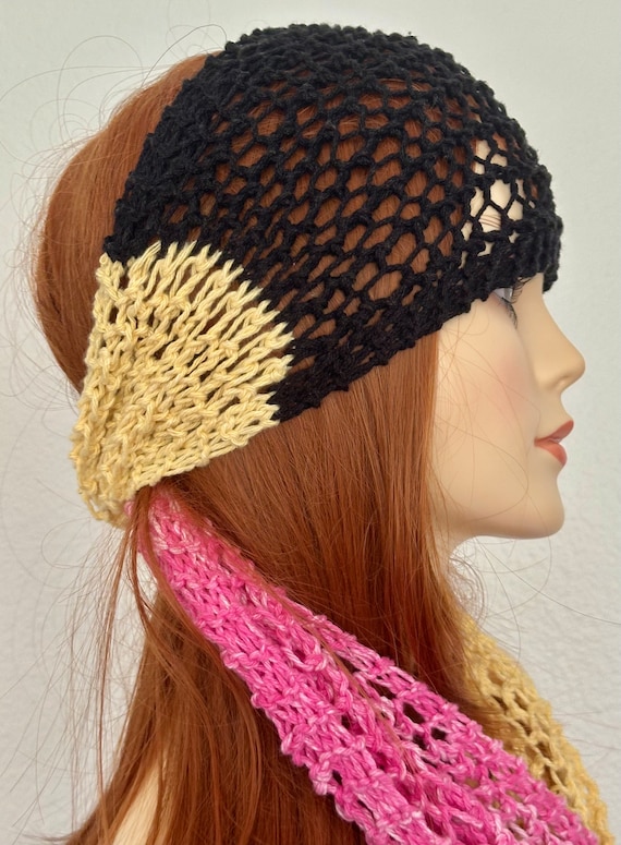 Hand Knits 2 Love Cotton Bandana Scarf Headwrap Headband  display picture 2