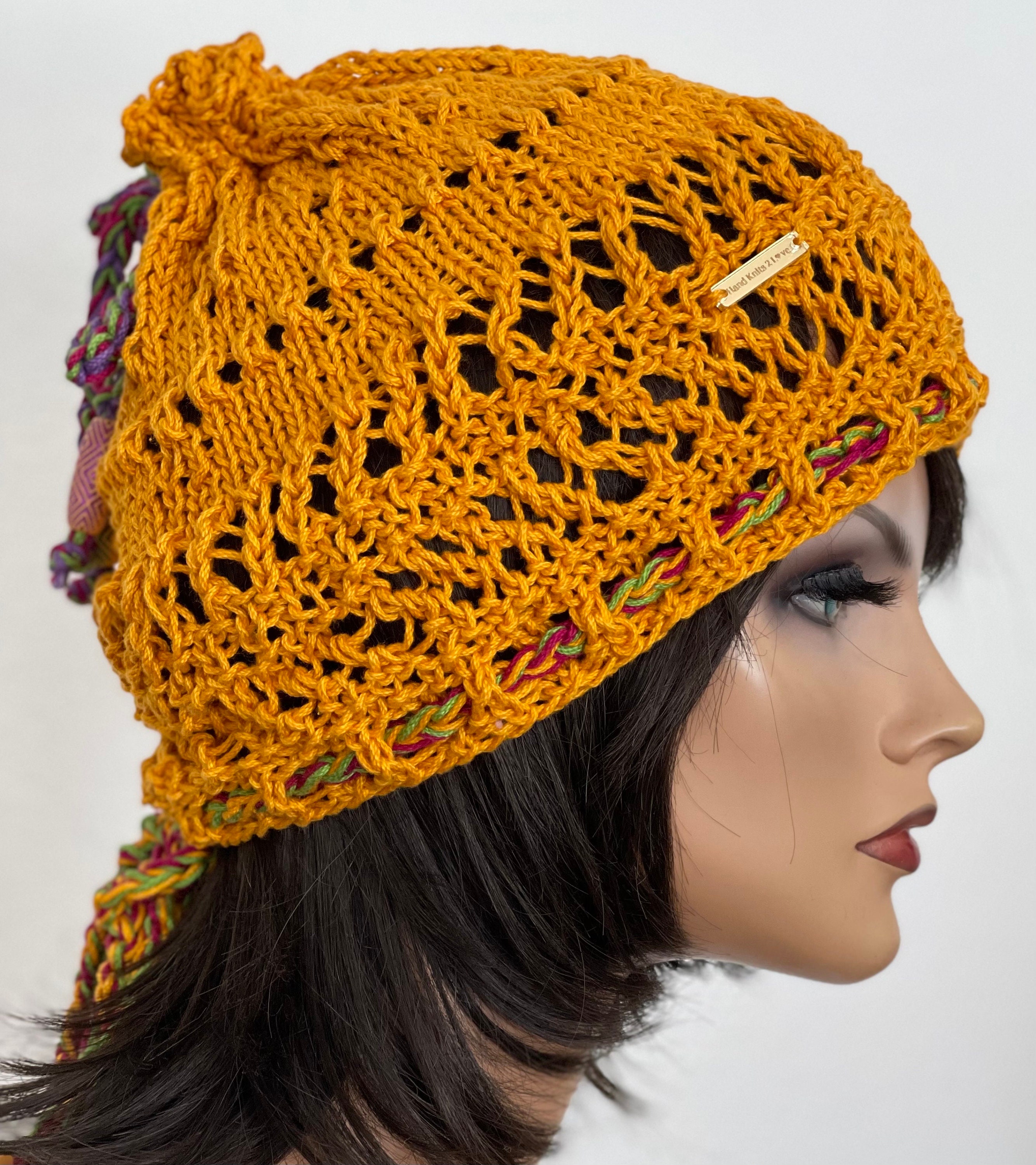 Hand Knits 2 Love Cotton Slouch Hat Bandana Headwrap  display picture 2