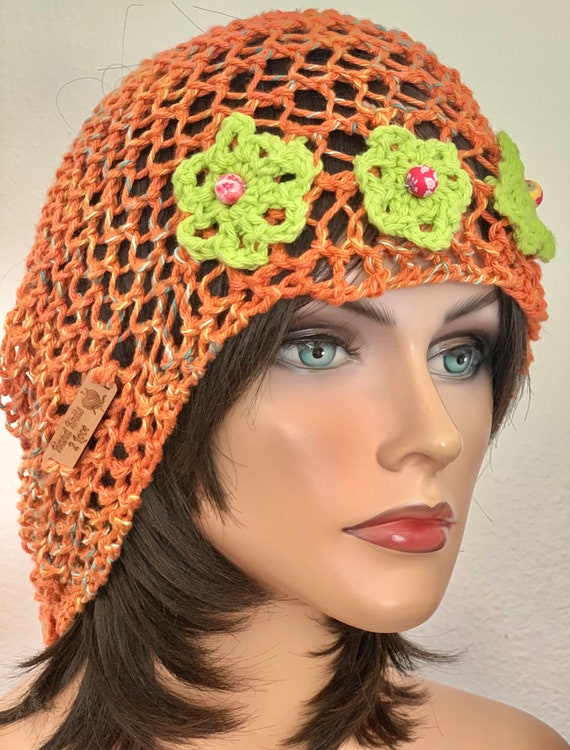 Hand Knits 2 Love Cotton Bandana Scarf Headband Headwrap Cap 