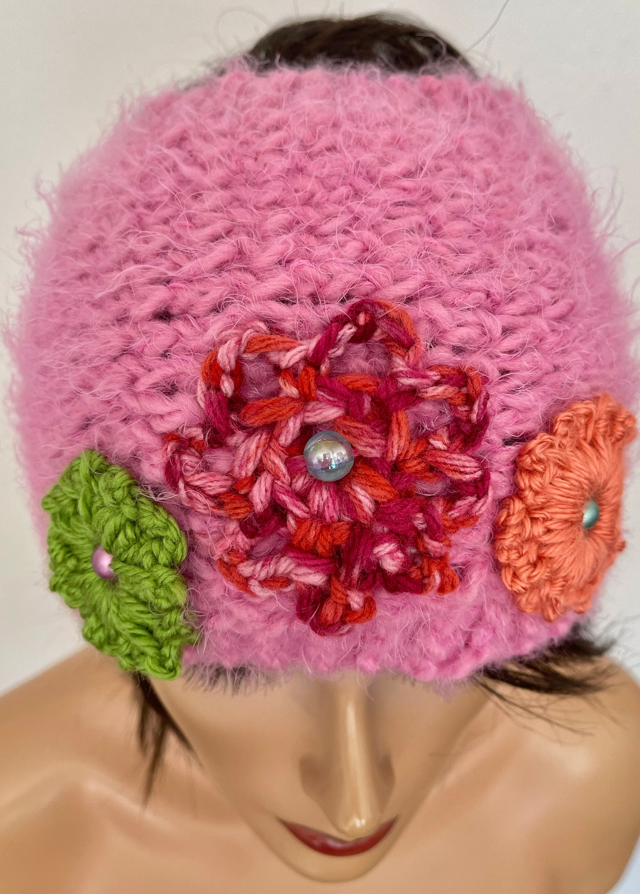 Hand Knits 2 Love Headband Headwrap Bandana Ear-warmer Open  display picture 2