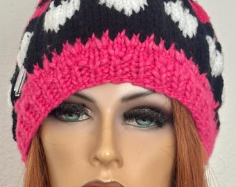 Hand Knits 2 Love Long Slouch Beanie Hat Cap Decorative  display picture 3