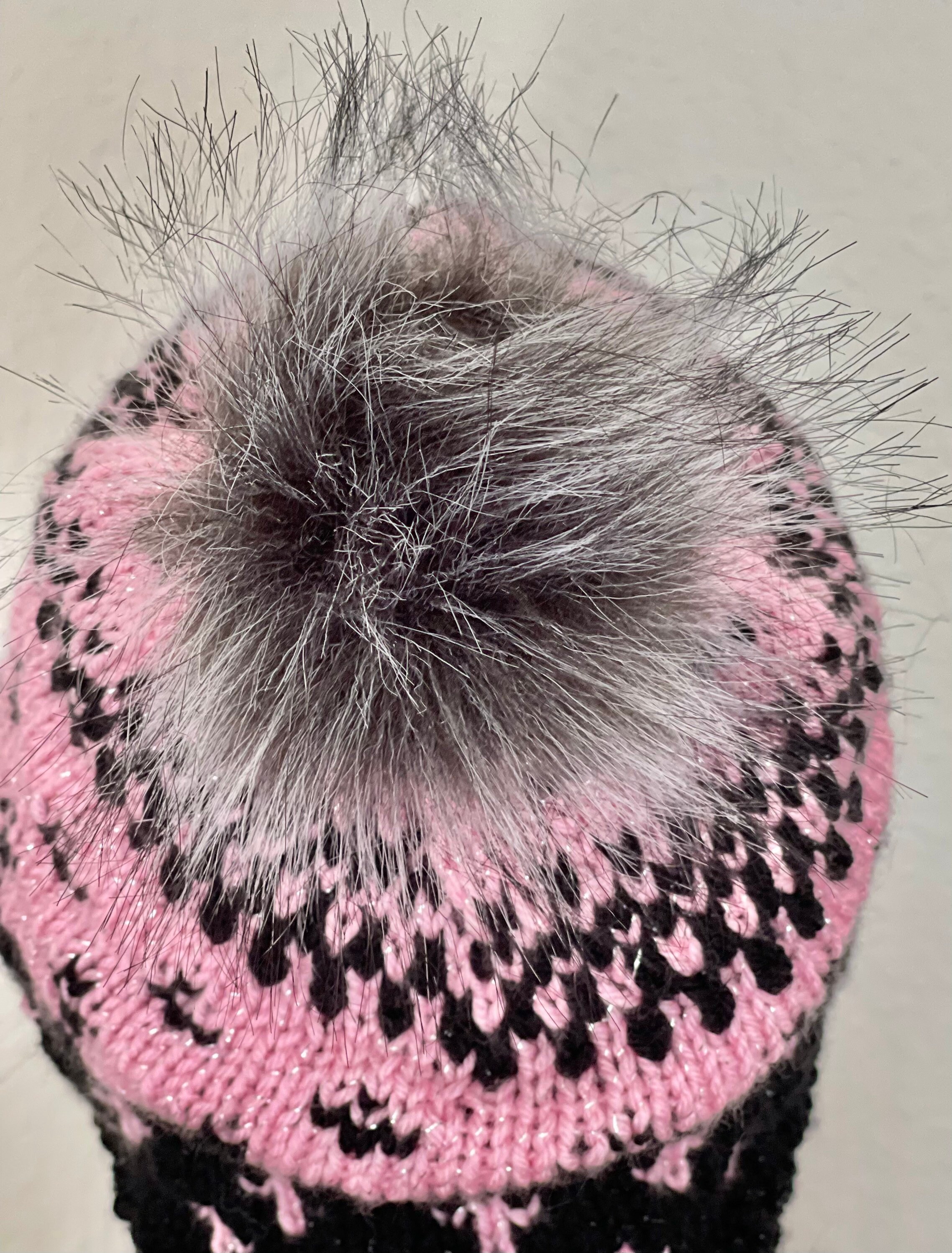 Hand Knits 2 Love Slouch Beanie Hat Tam Ombré Bow Shaggy Designer Purple Blue Hand Knits 2 Love Slouch Beanie Hat Cap Tam Rustic Ombre  main image 2