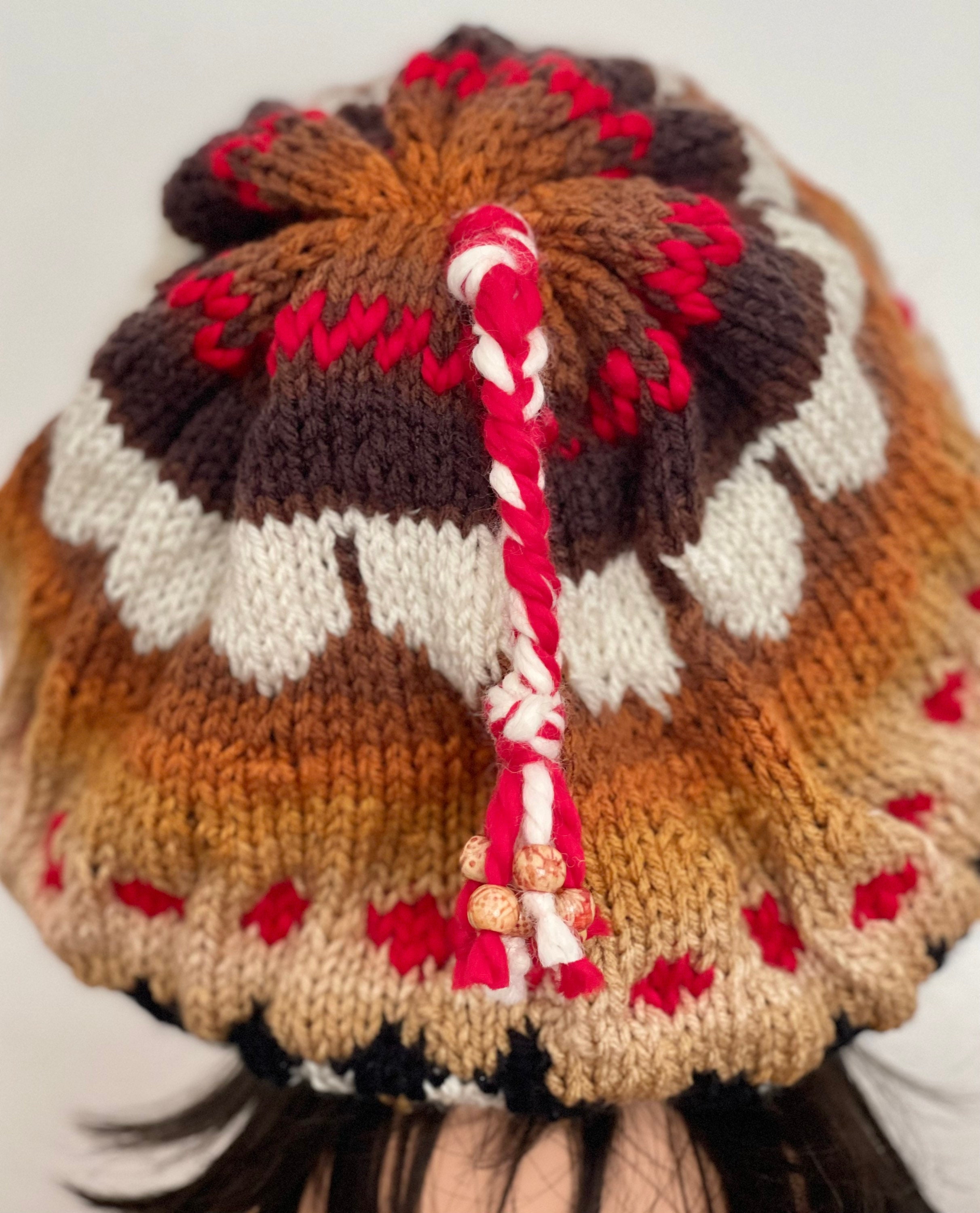 Hand Knits 2 Love Slouch Hat Beanie Cap Beret Tam Fair-isle  display picture 1