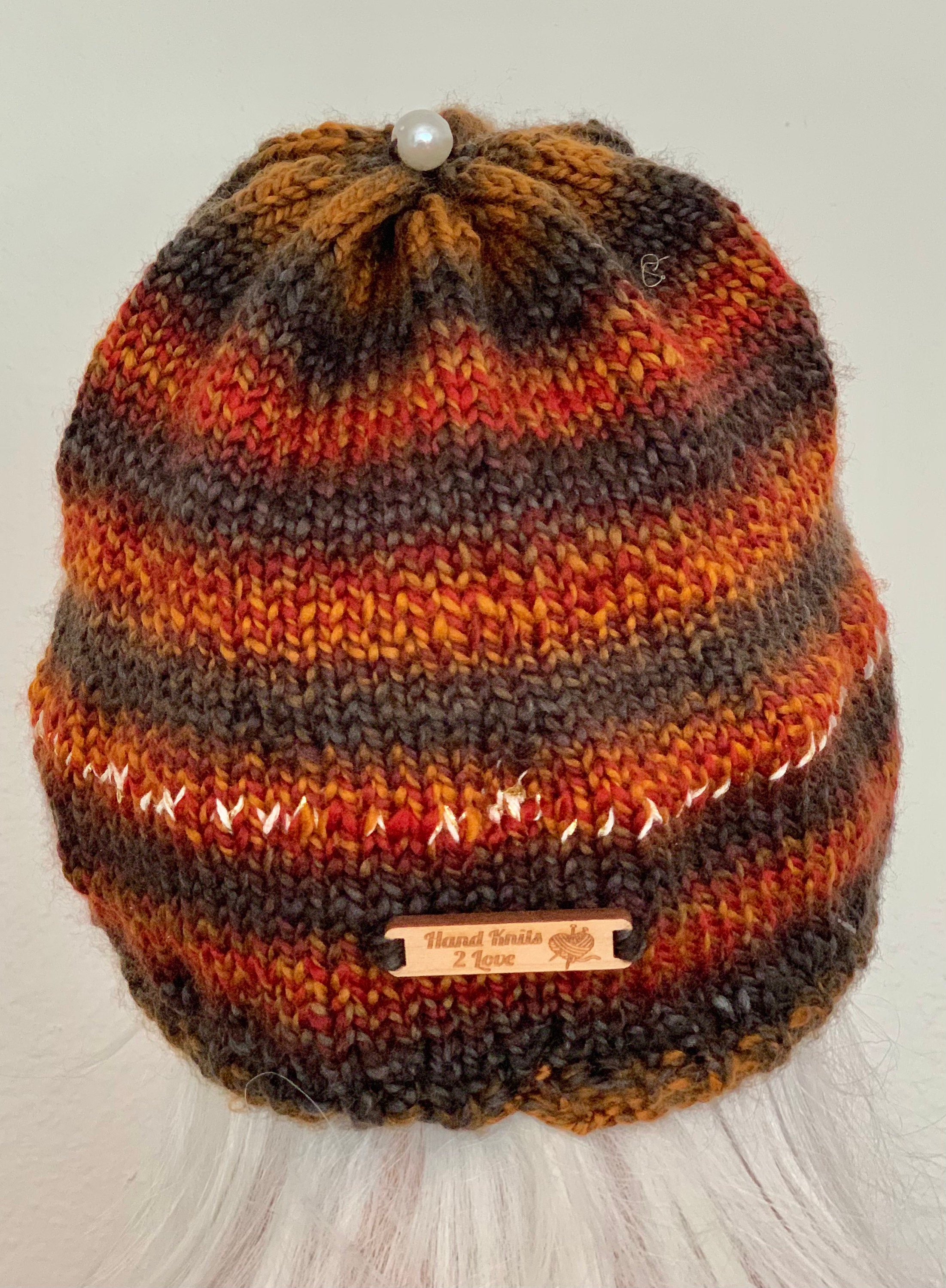 Hand Knits 2 Love Slouch Beanie Cap Hat Designer Fashion 