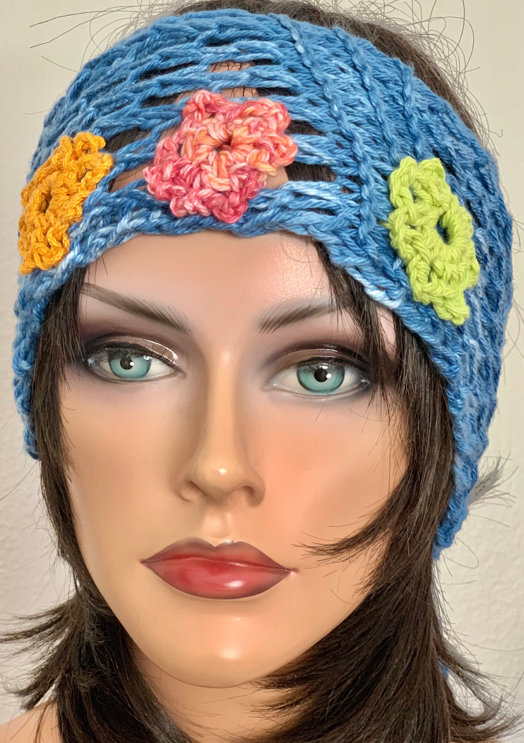 Hand Knits 2 Love Cotton Bandana Scarf Headband Headwrap 
