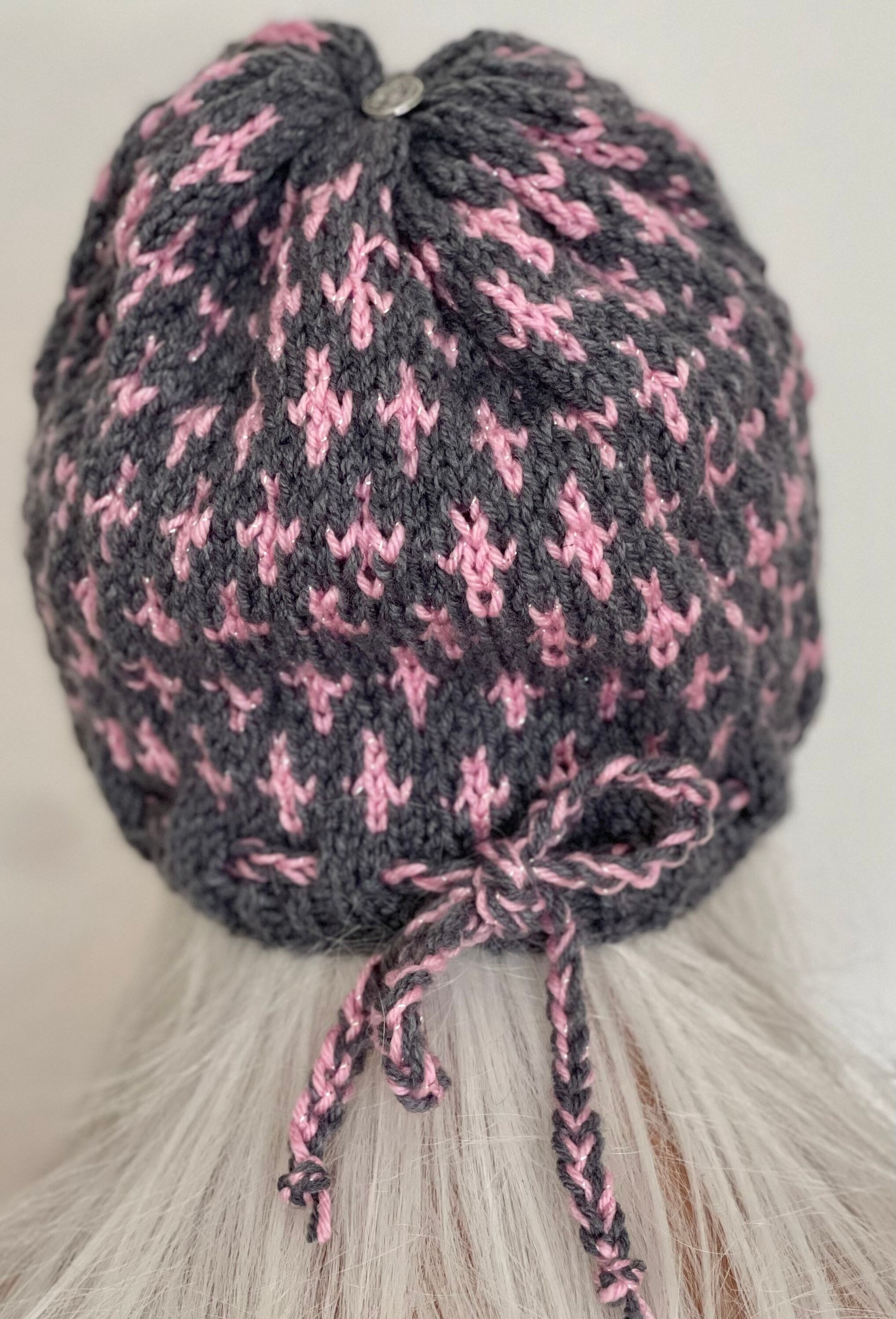 Hand Knits 2 Love Beanie Hat Cap Fair-isle Designer Fashion  display picture 1