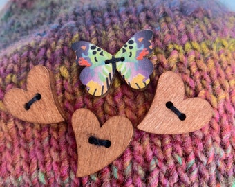 Hand Knits 2 Love Slouch Beanie Hat Cap Tam Ombre Autumn  display picture 1