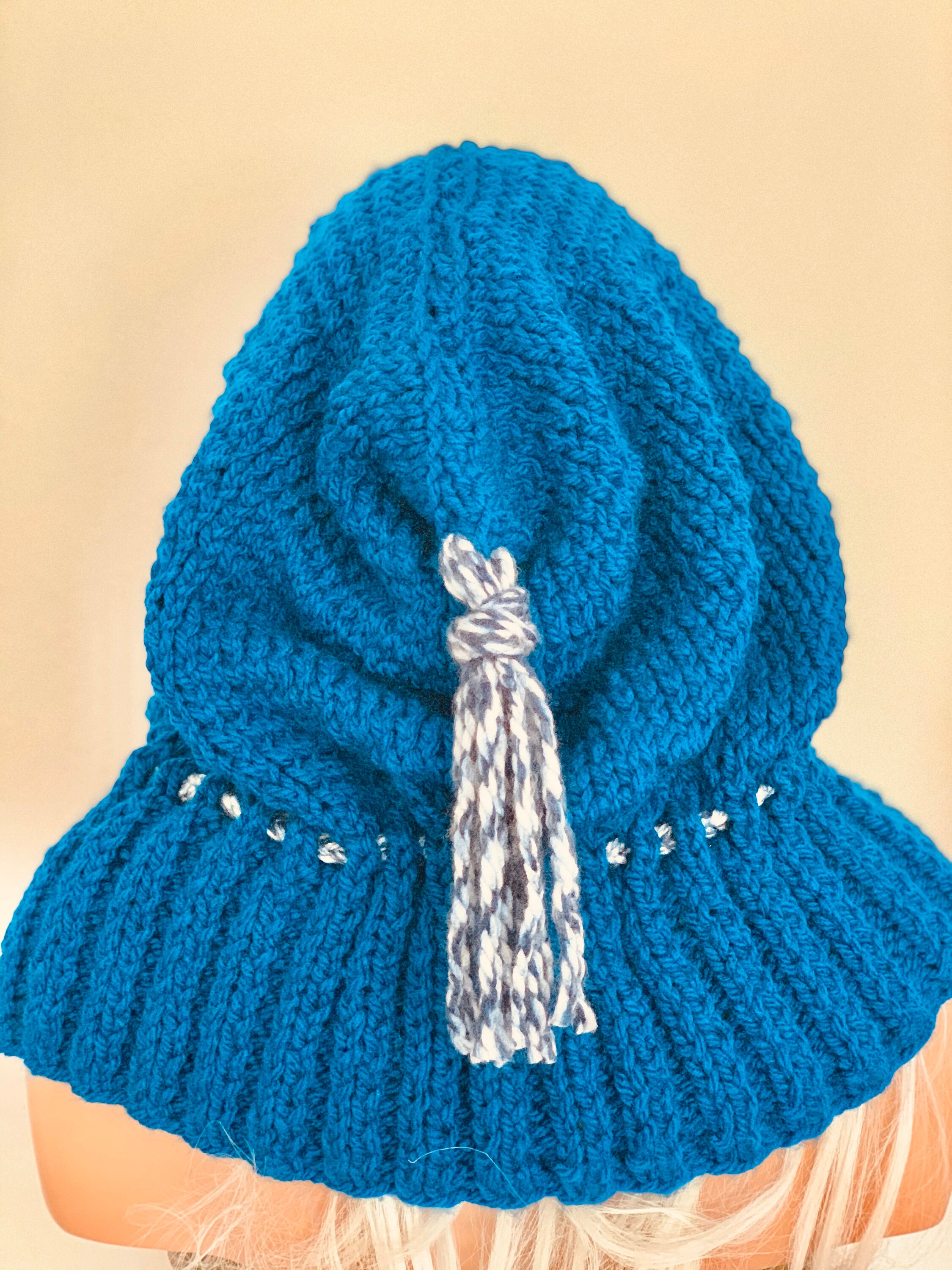 Hand Knits 2 Love Hoodie Scarf Cowl Hat Designer Hand Knits 2 Love Hoodie Hat Cowl Neck-warmer Cap Beanie  main image 4