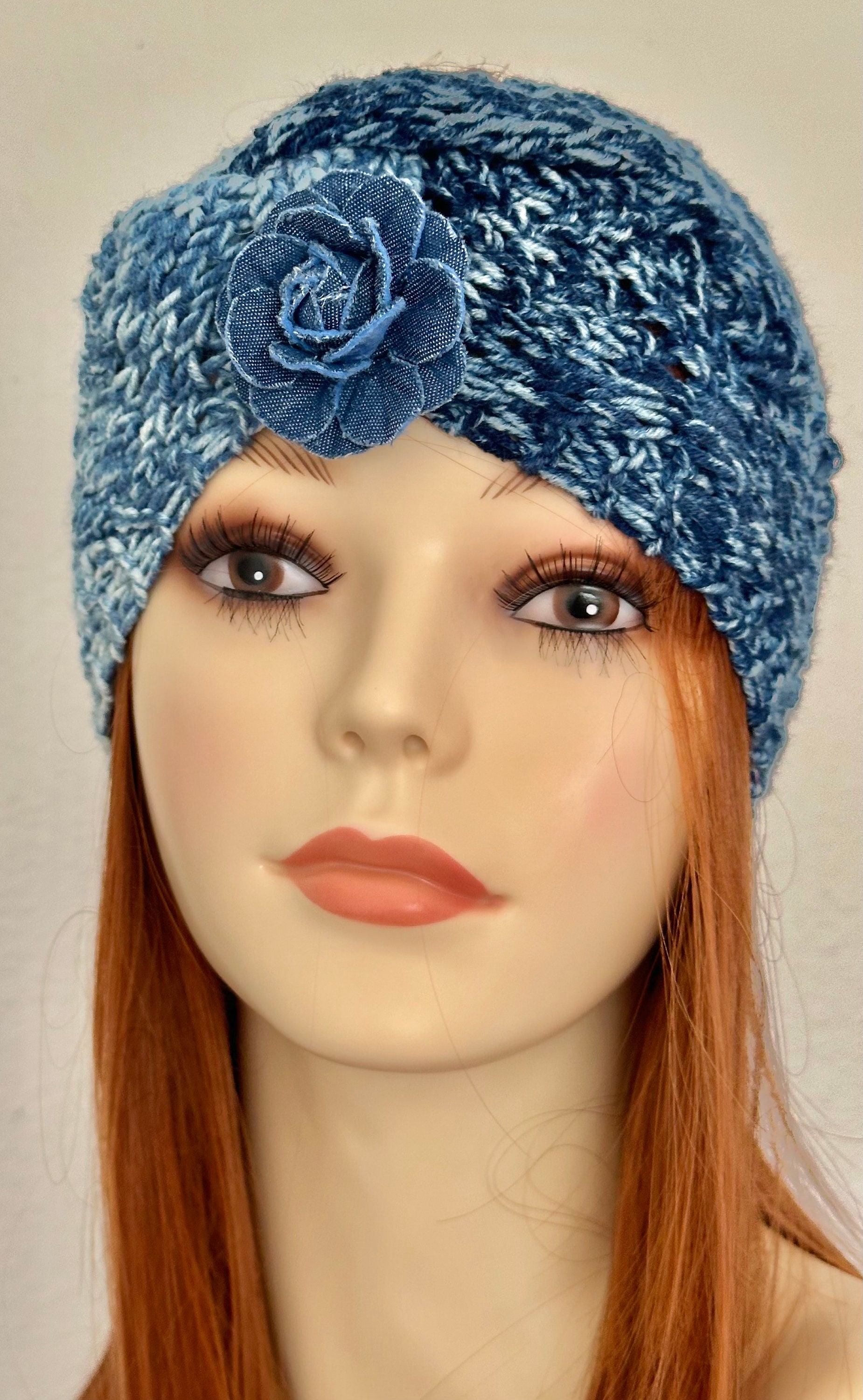 Hand Knits 2 Love Headband Bandana Headwrap Lace Ombré  display picture 3