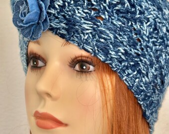 Hand Knits 2 Love Headband Bandana Headwrap Lace Ombré  display picture 1