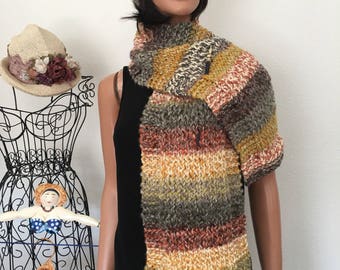 Hand Knits 2 Love Hat Shawl Scarf Set Designer Fashion Hip  display picture 1