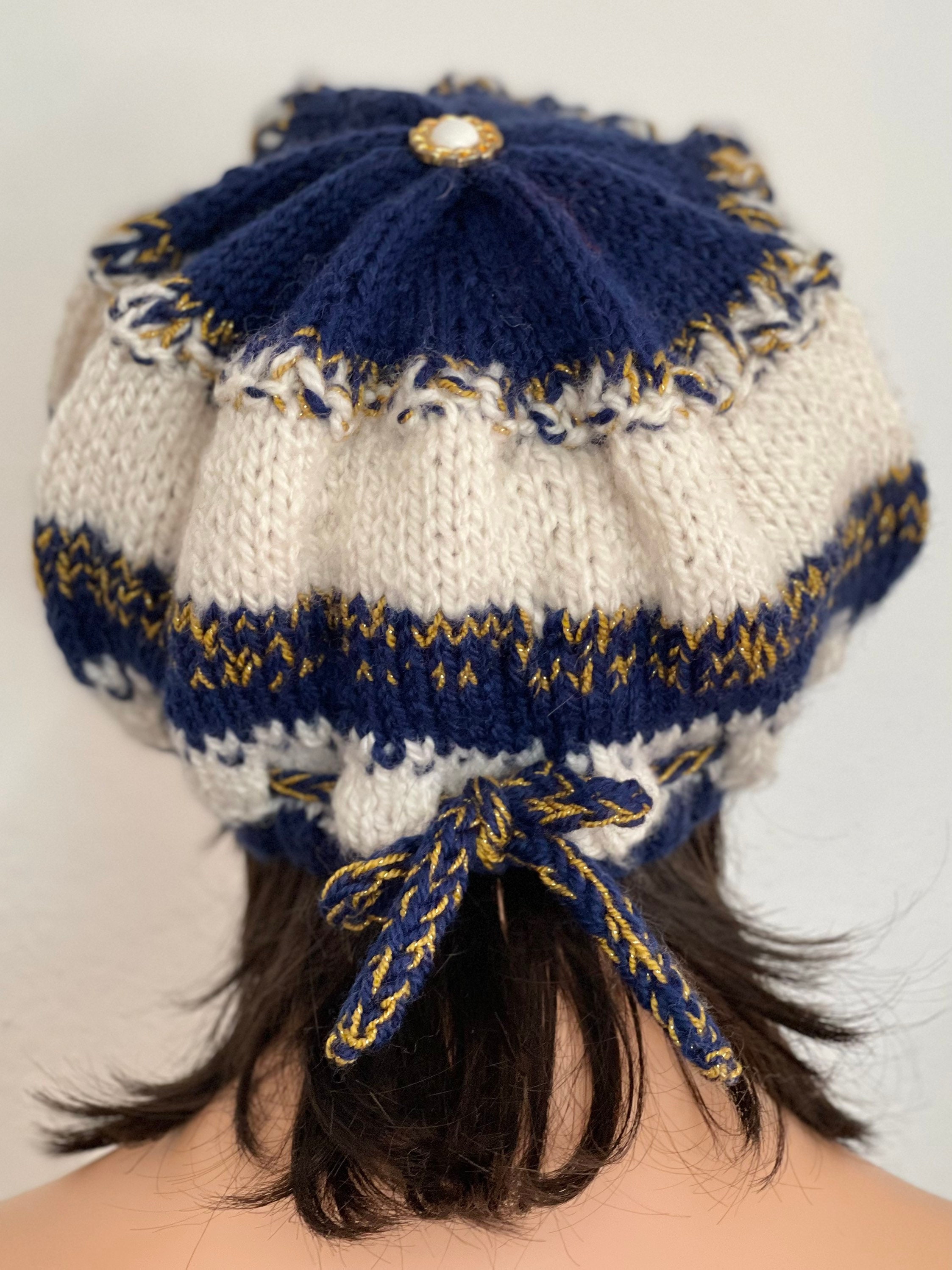 Hand Knits 2 Love Slouch Beanie Hat Cap Adjustable Fit 