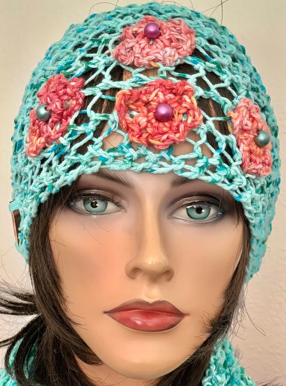 Hand Knits 2 Love Cotton Bandana Scarf Headwrap Headband Cap  display picture 1