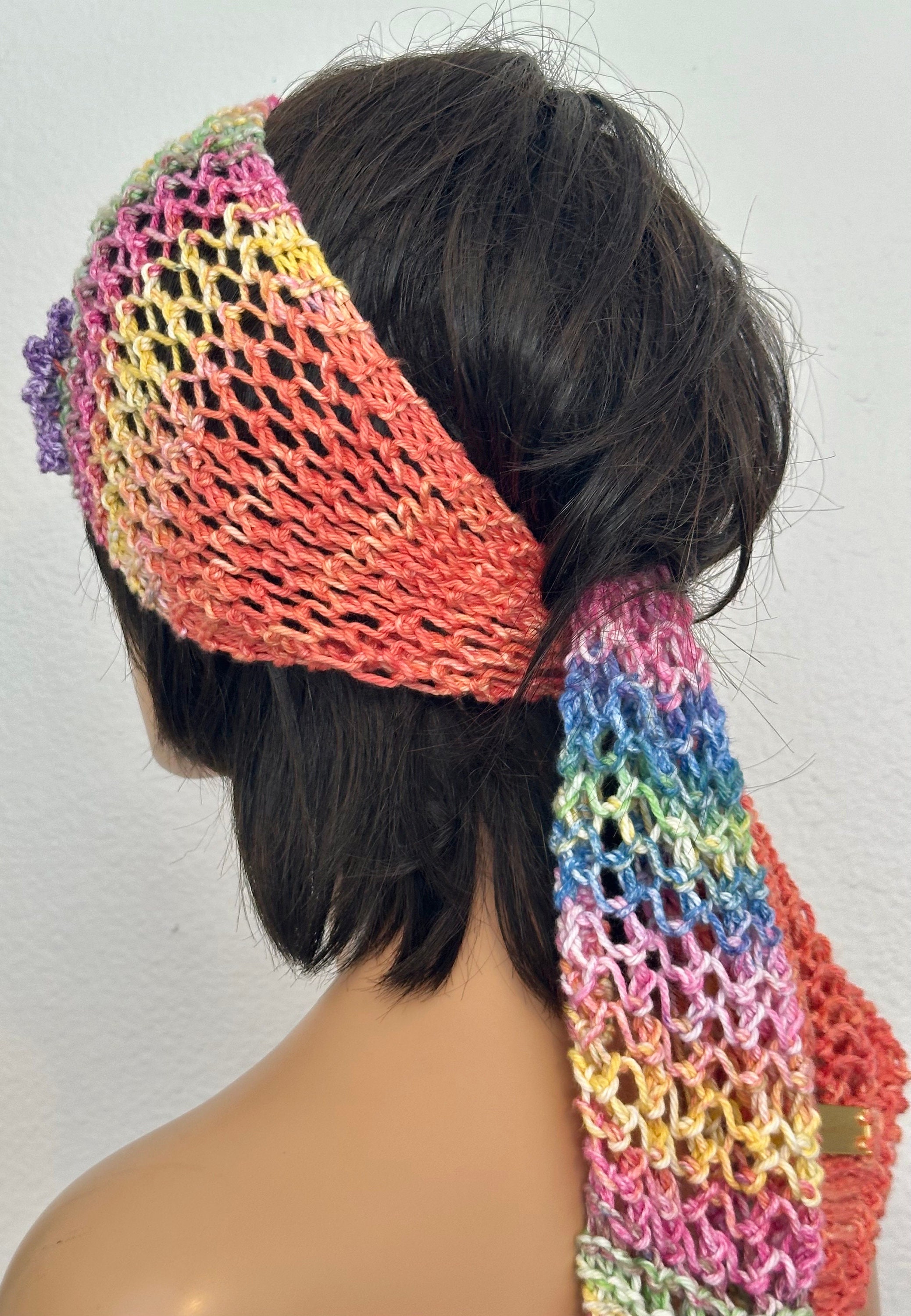 Hand Knits 2 Love Cotton Headwrap Bandana Headband Ombré  display picture 2