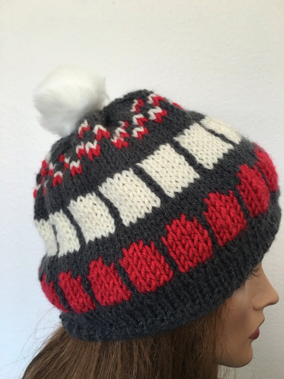 Beanie Slouch Hat Hand Knit Designer Fashion Hip Pistil Designs | Juliette Slouchy Beanie main image 4