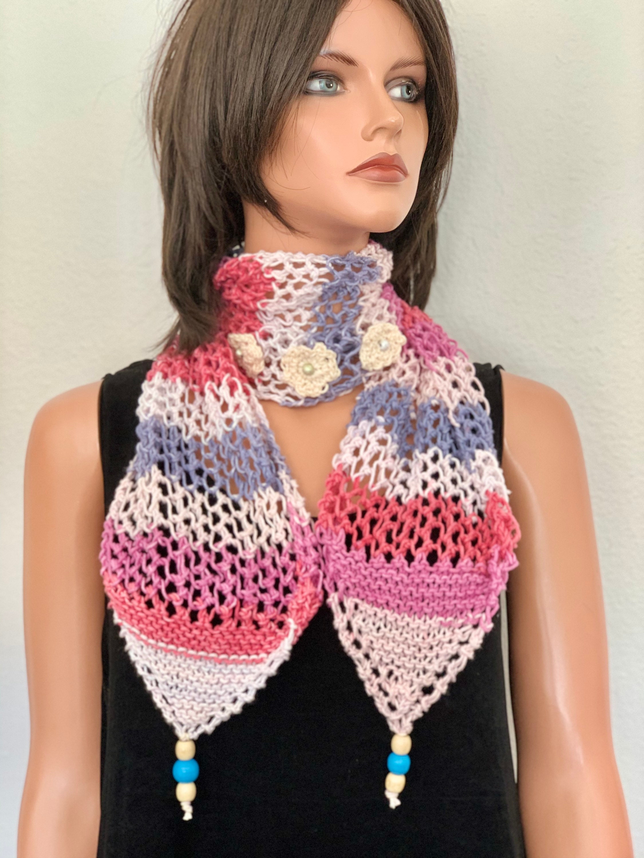 Hand Knits 2 Love Cotton Bandana Scarf Headband Cap Cowl  display picture 1