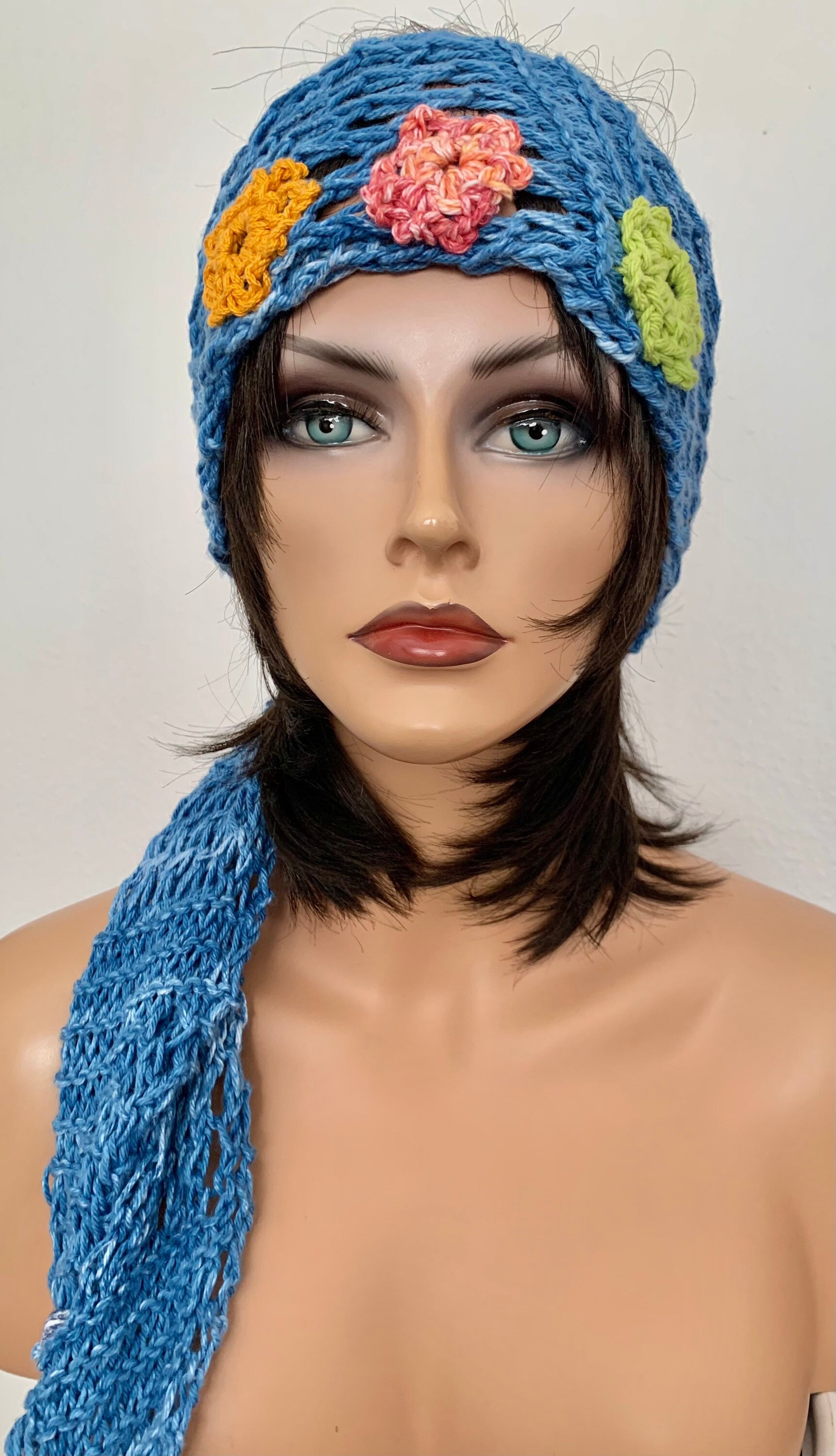 Hand Knits 2 Love Cotton Bandana Scarf Headband Headwrap  display picture 1