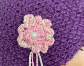 Hand Knits 2 Love Bandana Headband Ear-covers Turban Flower  display picture 1