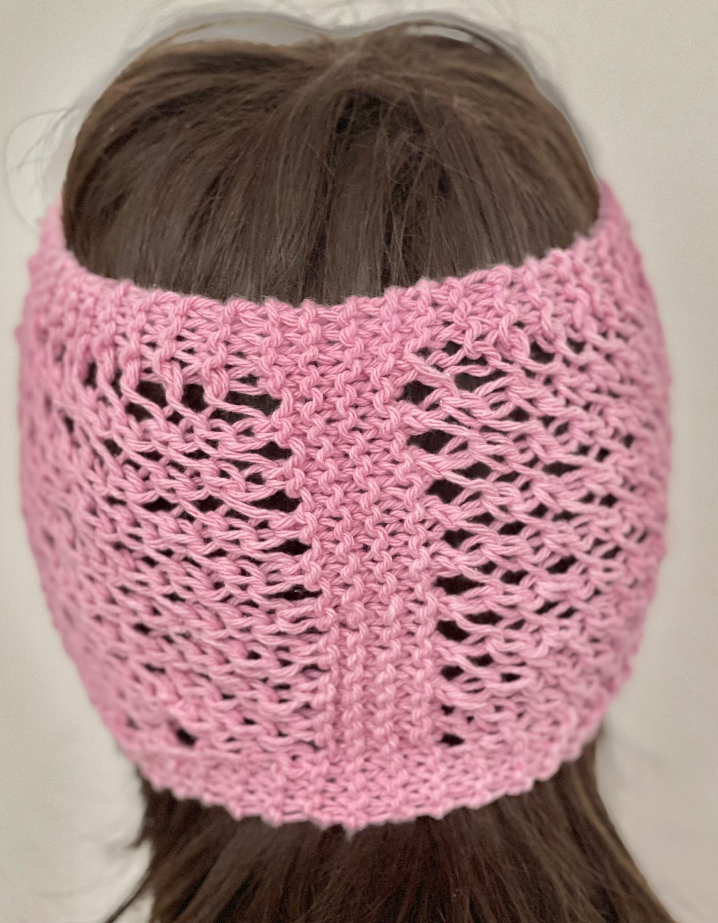 Hand Knits 2 Love Headband Bandana Headwrap Cotton Pink Multi Flowers Designer m16352894755_1.jpg main image 2