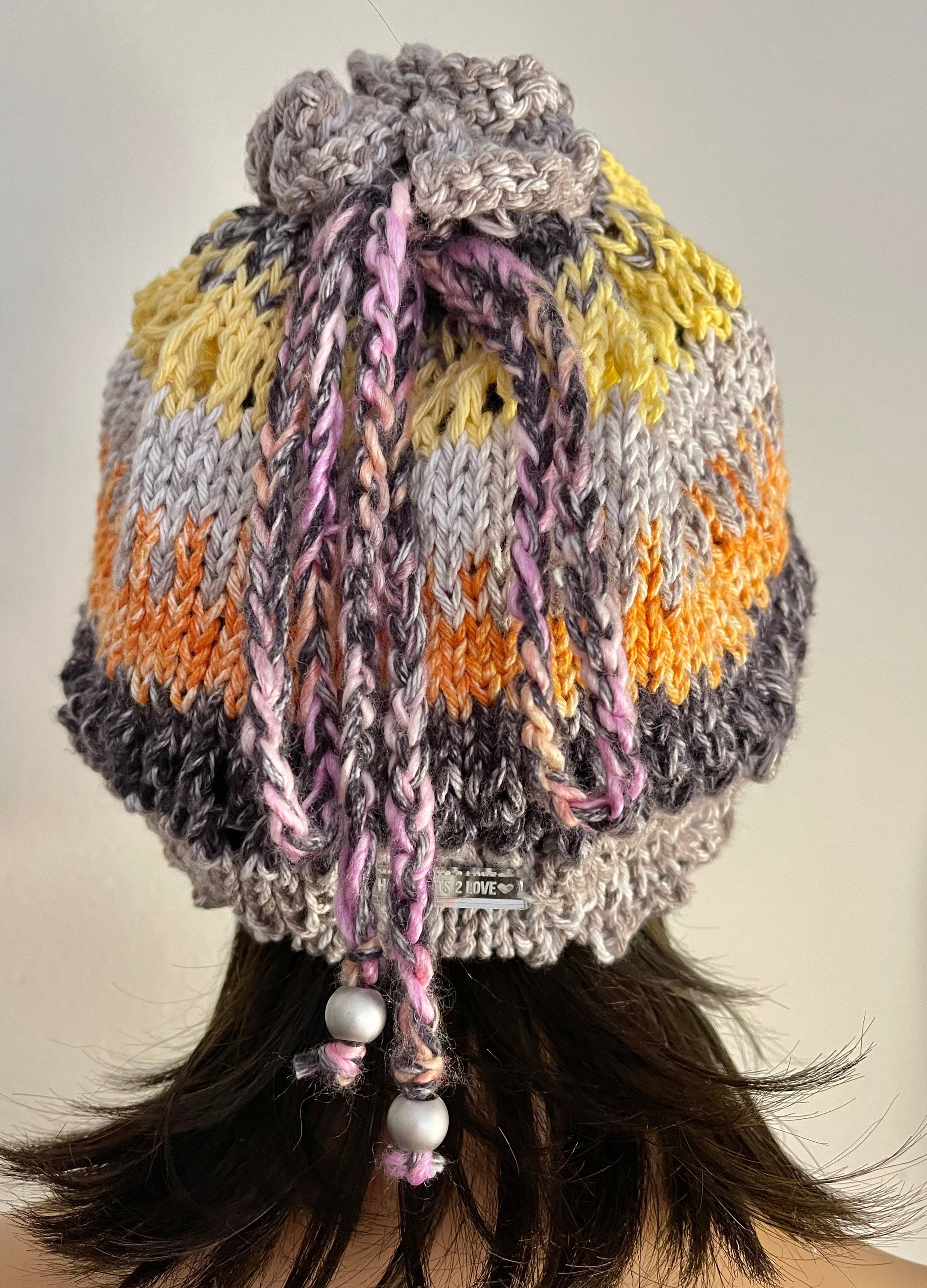 Hand Knits 2 Love Cotton Slouch Bandana Headwrap Headband 