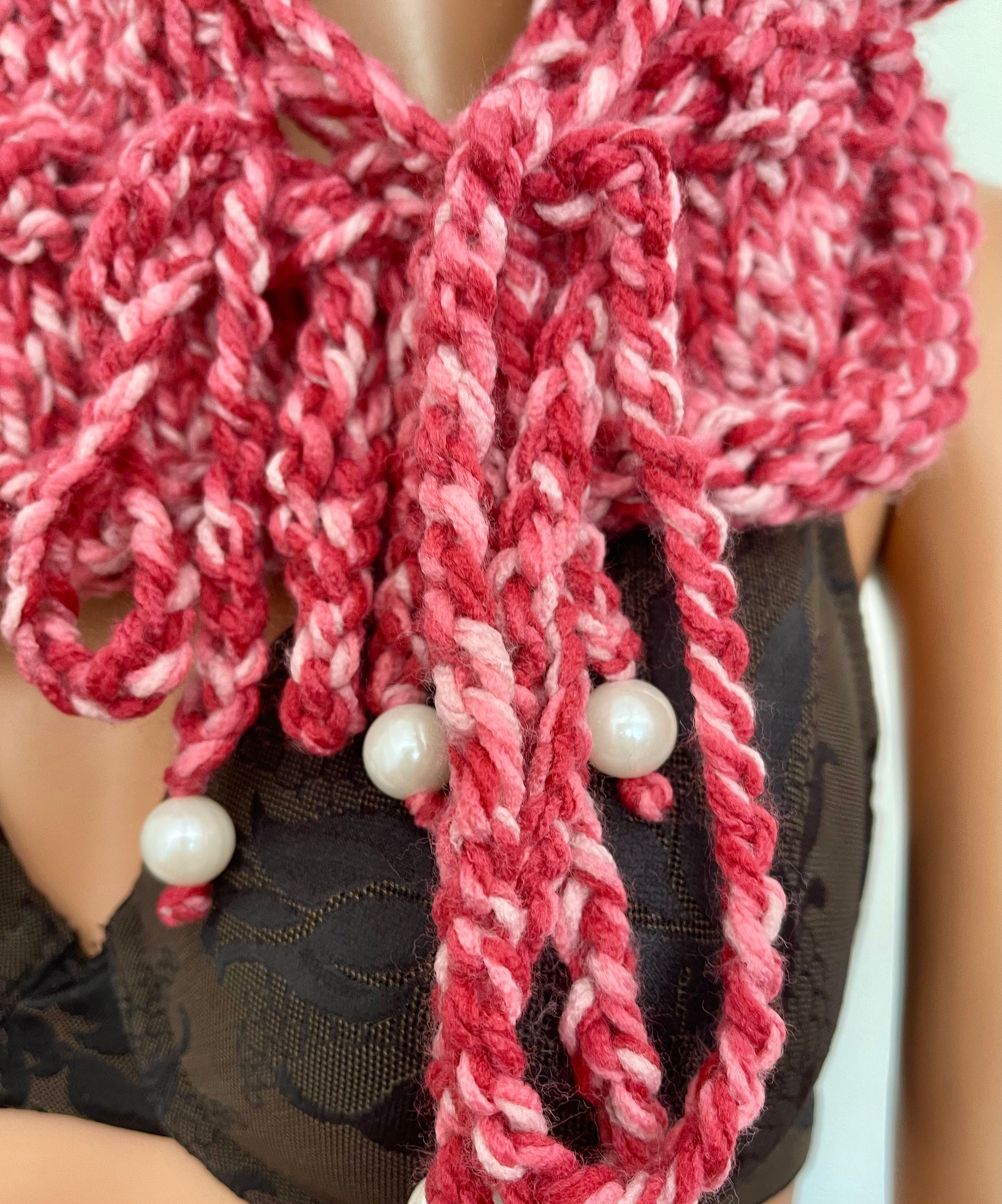 Hand Knits 2 Love Hoodie Scarf Cowl Hat Designer Hand Knits 2 Love Hoodie Hat Cowl Neck-warmer Cap Beanie  main image 3