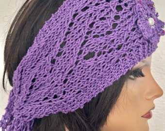 Hand Knits 2 Love Cotton Bandana Scarf Headband Headwrap  display picture 3