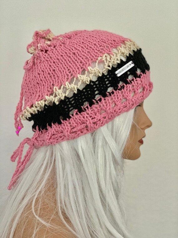 Hand Knits 2 Love Cotton Slouch Hat Beanie Cap Beret Tam 