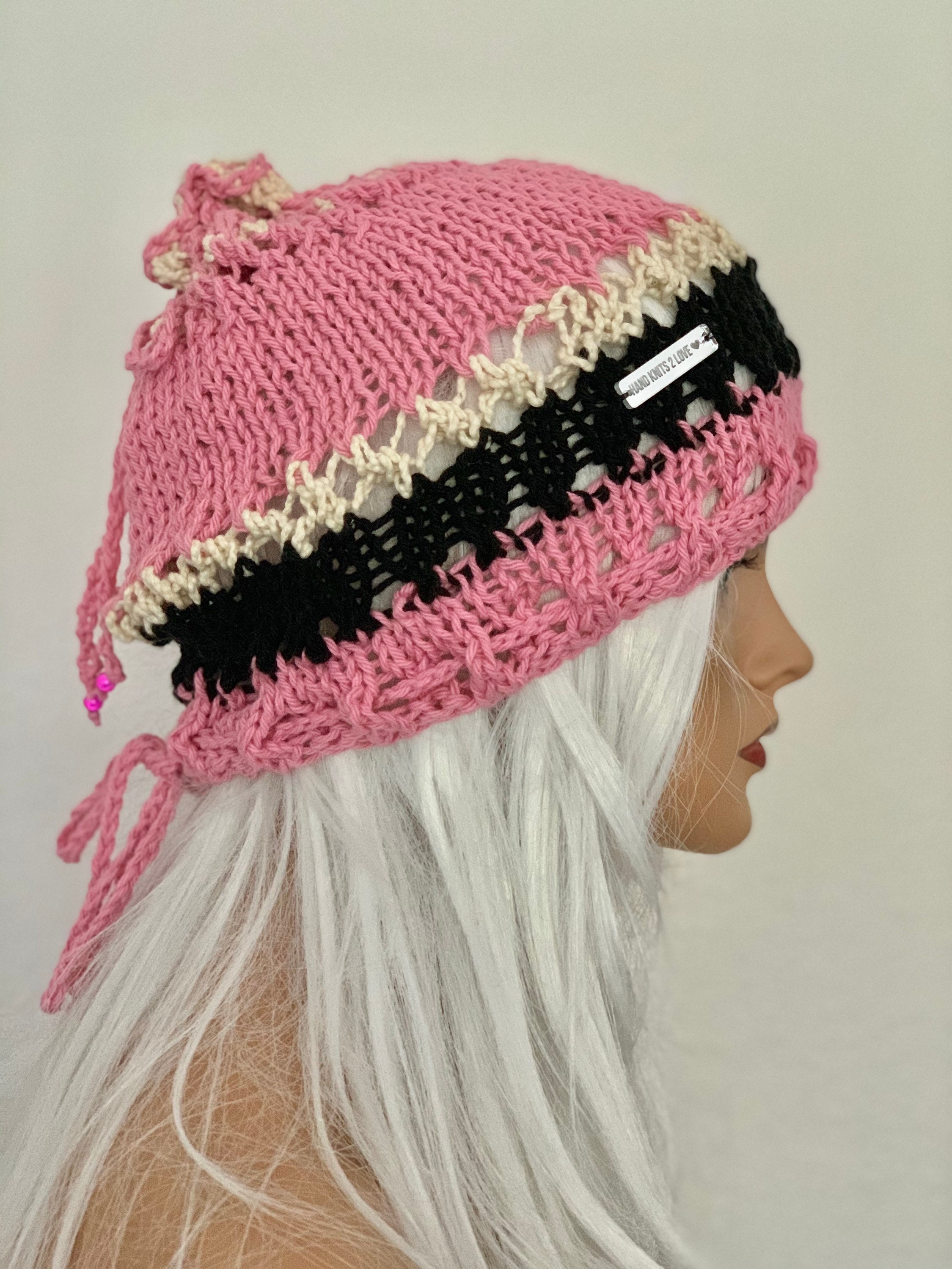 Hand Knits 2 Love Cotton Slouch Hat Beanie Cap Beret Tam 