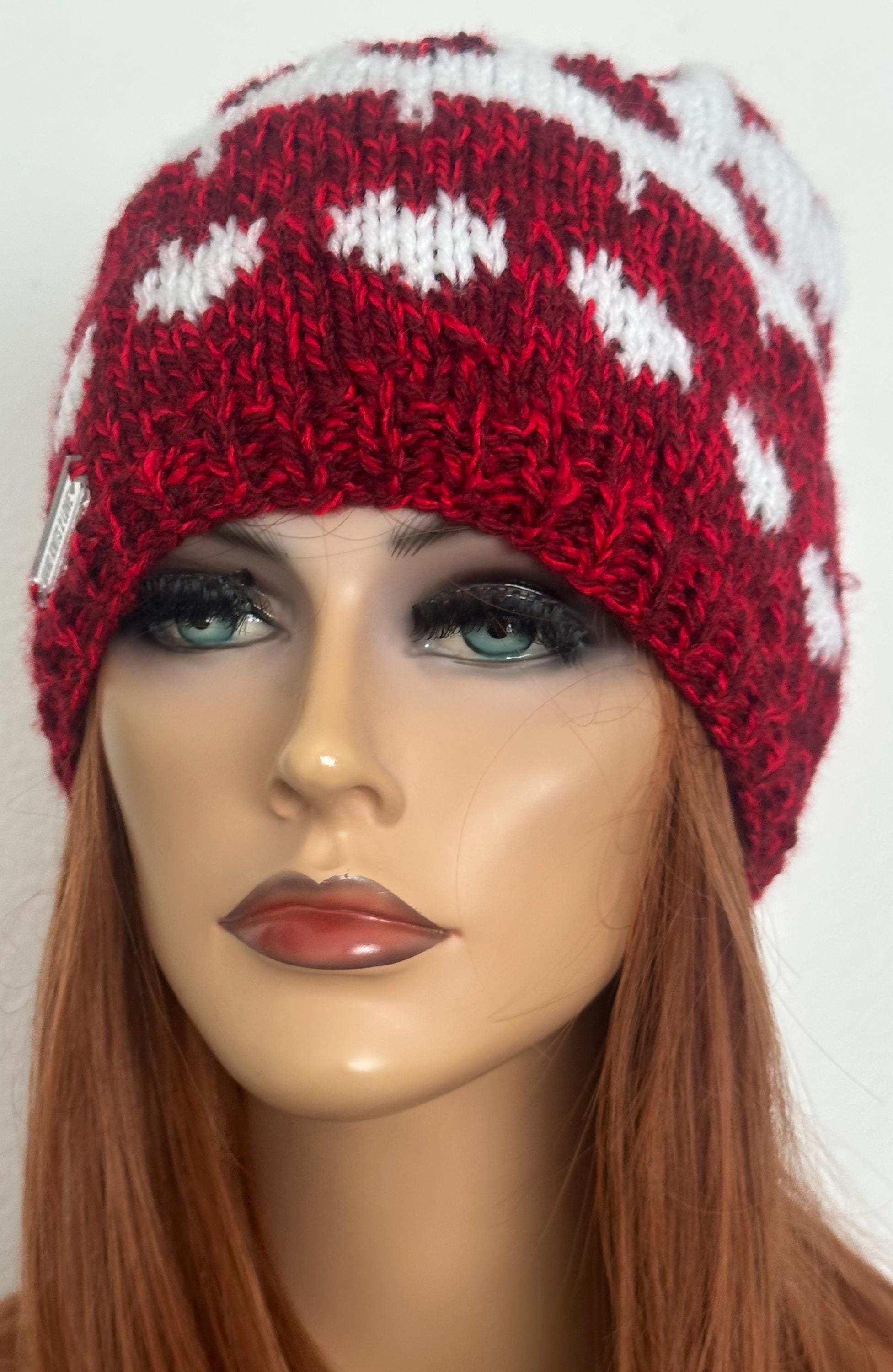 Hand Knits 2 Love Slouch Beanie Hat Tassel Hearts Designer Fashion Boho Chic Hip Twisted Love Heart Cable Knit Hat Pattern (PDF Download  main image 4