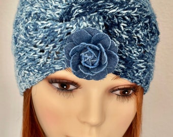 Hand Knits 2 Love Headband Bandana Headwrap Lace Ombré  display picture 2
